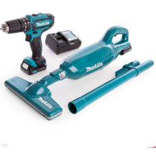 Makita ZESTAW COMBO 10,8V CLX214X1 (HP331D+CL106FD) 2x1,5Ah