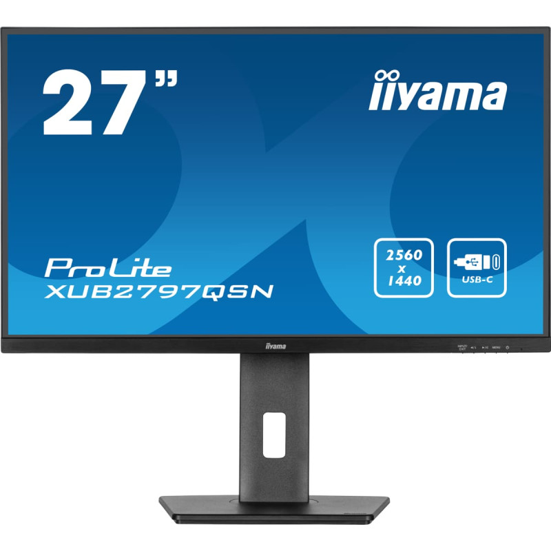 Iiyama LCD Monitor|IIYAMA|27"|Business|Panel IPS|2560x1440|16:9|100Hz|Matte|1 ms|Speakers|Swivel|Pivot|Height adjustable|Tilt|Colour Black|XUB2797QSN-B1