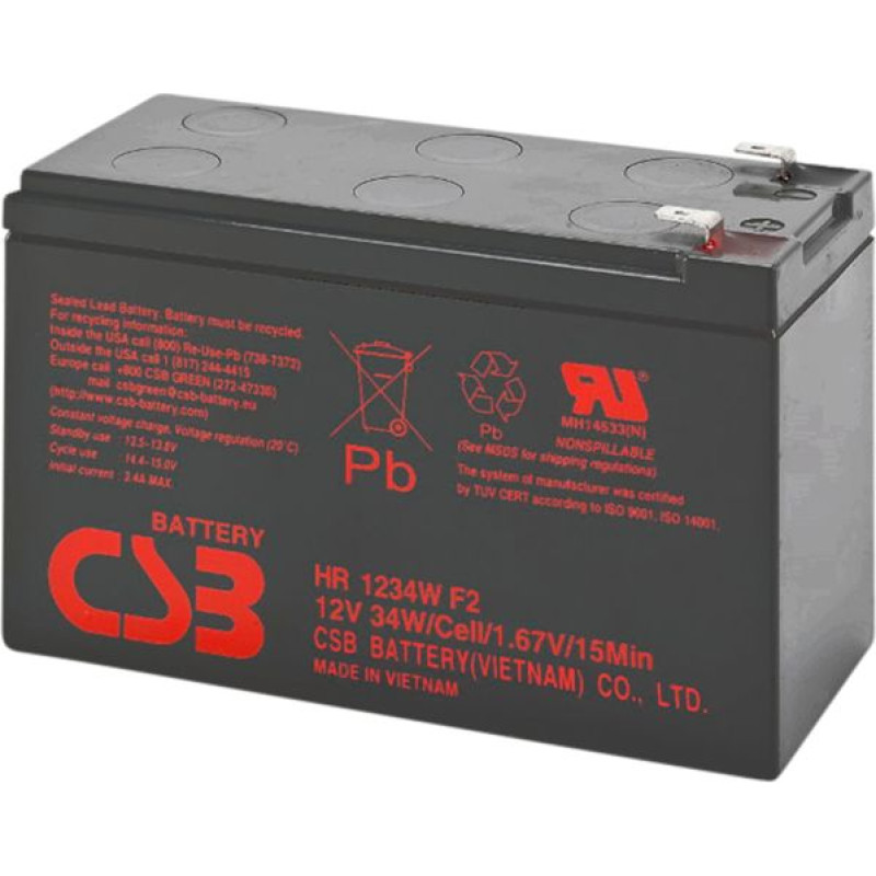 Bluewalker PowerWalker 12V/9Ah CSB VRLA Rechargeable Battery