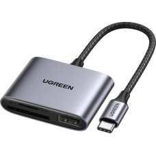 Ugreen 80798 karšu lasītājs USB 3.2 Gen 1 (3.1 Gen 1) Type-C Pelēks