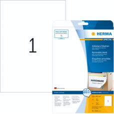 Herma Removable Labels   210X297 25 Sheets DIN A4 25 pcs. 10021