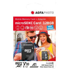 Agfaphoto MicroSDXC UHS-I  128GB High Speed Class 10 U1 V10