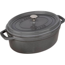 Staub Oval Cocotte, 29cm cast iron, graphite grey