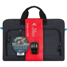 Rivacase 8058 Laptop Bag 17.3  black + wireless Mouse