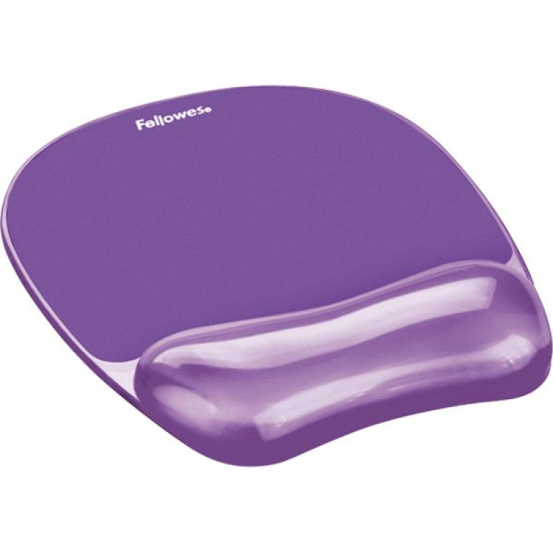 Fellowes MOUSE PAD CRYSTAL GEL/PURPLE 9144104 FELLOWES