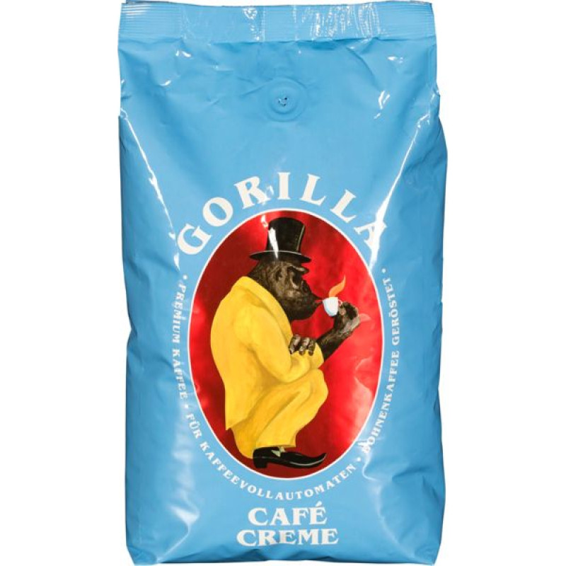 Joerges Gorilla Cafè Creme blue 1 Kg Coffee Beans