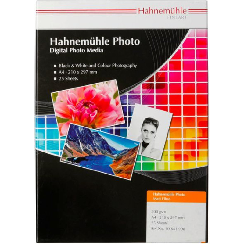 Hahnemühle Photo Matt Fibre  A 4 warm-white 200 g 25 Sheets