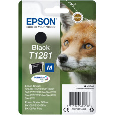 Epson Fox T1281 tintes kārtridžs 1 pcs Oriģināls Melns