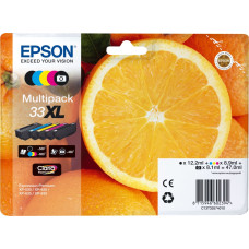 Epson Oranges C13T33574011 tintes kārtridžs 1 pcs Oriģināls Augsta (XL) produktivitāte Melns, Foto melns, Tirkīzzils, Fuksīns, Dzeltens