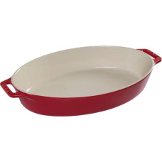 Staub Oval Dish Ceramic, oval, Red , 37cm