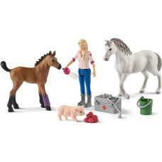 Schleich FARM WORLD Vet visiting mare and foal