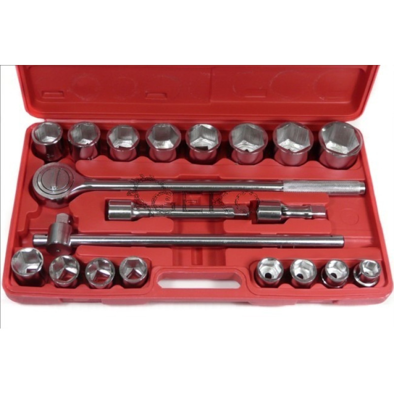 Geko Set of 21 wrenches 3/4