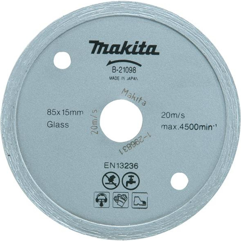 Makita TARCZA DIAMENTOWA  85x15mm PEŁNA (NA MOKRO) PŁYTKI, SZKŁO