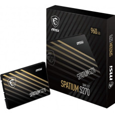 MSI SSD|MSI|SPATIUM S270|240GB|SATA|3D NAND|Write speed 400 MBytes/sec|Read speed 500 MBytes/sec|2,5"|TBW 250 TB|MTBF 2000000 hours|S78-440N070-P83