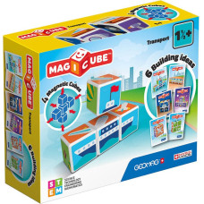 Geomag Magicube Printed Transport magnetic blocks + cards 7 elements GEOMAG GEO-122