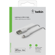 Belkin Lightning Lade/Sync Cable 2m, PVC, white,  mfi certified