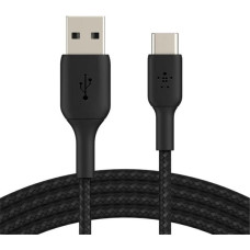 Belkin USB-C/USB-A Cable 3m braided, black CAB002bt3MBK