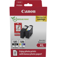 Canon PG-585XL/CL-586 PVP tintes kārtridžs 2 pcs Oriģināls Augsta (XL) produktivitāte Melns, Tirkīzzils, Fuksīns, Dzeltens