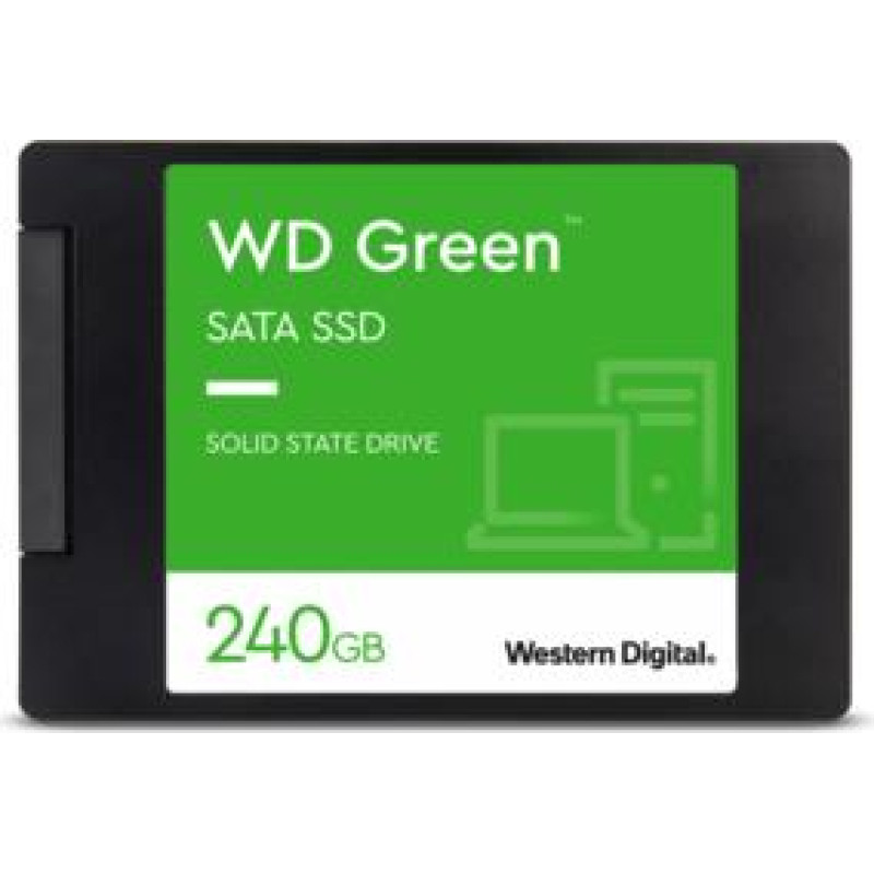 Western Digital SSD|WESTERN DIGITAL|Green|240GB|SATA 3.0|SLC|Read speed 545 MBytes/sec|2,5