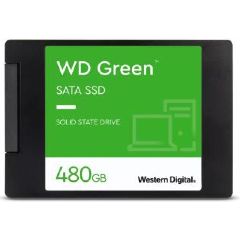 Western Digital SSD|WESTERN DIGITAL|Green|480GB|SATA 3.0|SLC|Read speed 545 MBytes/sec|2,5