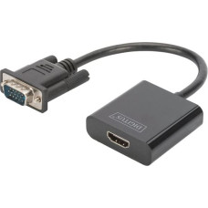 Digitus VGA to HDMI Converter and Audio Full HD 15 cm