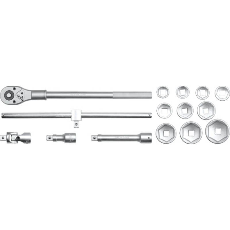 Yato Socket wrenches 15 elements. 3/4