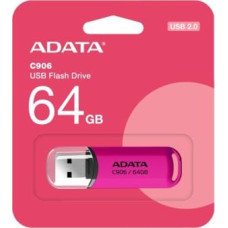 Adata MEMORY DRIVE FLASH USB2 64GB/PINK AC906-64G-RPP A-DATA