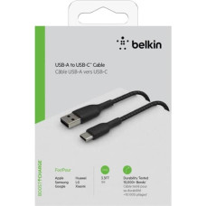 Belkin USB-C/USB-A Cable 1m braided, black CAB002bt1MBK