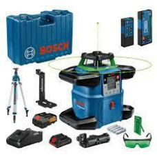 Bosch ROTARY LASER GRL 650 CHVG GREEN +RELEVATOR LR 65 G +RC 6 PILOT +MW 6 HANDLE +STANDING BACK BT 300 HD 1xPC4,0Ah CASE