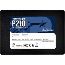 Patriot SSD|PATRIOT|P210|256GB|SATA 3.0|Write speed 400 MBytes/sec|Read speed 500 MBytes/sec|2,5