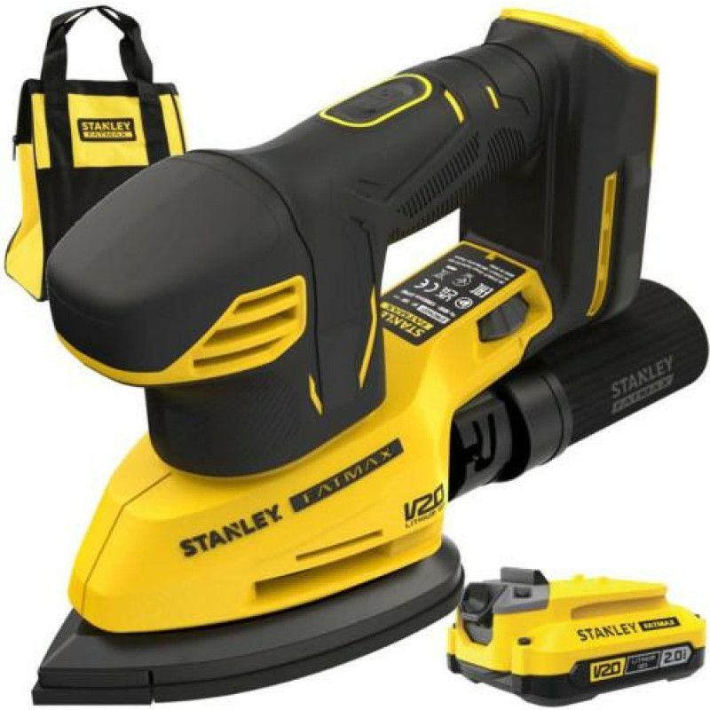 Stanley ST SZLIFIERKA DELTA V20 SFMCW221D1S BL 1x2,0Ah