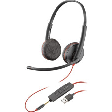 Plantronics POLY Blackwire 3225 stereo USB-A austiņās iebūvēts tālrunis (vairumā)