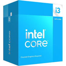 Intel CPU|INTEL|Desktop|Core i3|i3-14100F|Raptor Lake|3500 MHz|Cores 4|12MB|Socket LGA1700|58 Watts|BOX|BX8071514100FSRMX2