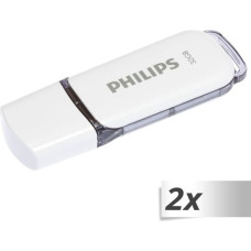 Philips USB 2.0 2-Pack      32GB Snow Edition Shadow Grey