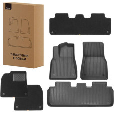 Baseus 6-Piece Floor Mat for Tesla Baseus T-Space Series (black)