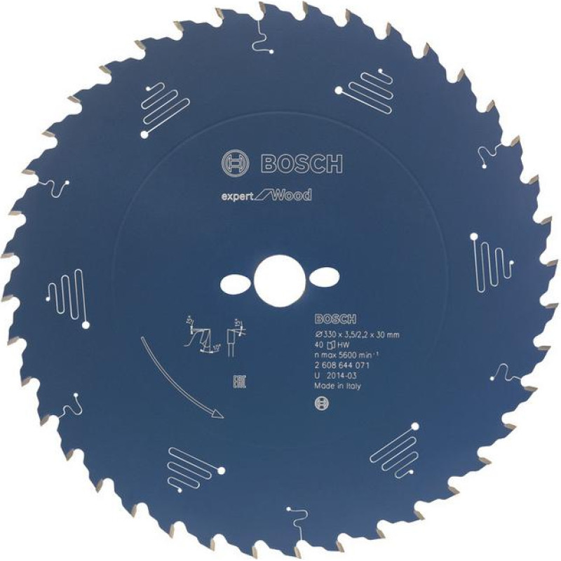 Bosch EXPERT WOOD COARLIC saw blade for wood 160 x 20 x 2.2mm
48 TEETH