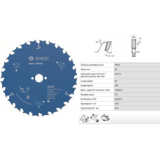 Bosch PIŁA TARCZOWA Z WĘGLIKIEM DO DREWNA EXPERT WOOD 190 x 20 x 2,6mm 24 ZĘBY