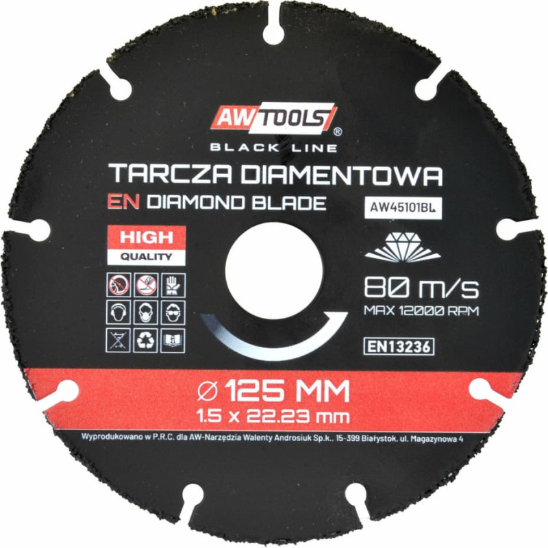 Awtools AW TARCZA UNIWERSALNA 125mm