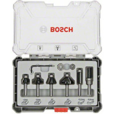 Bosch ZESTAW FREZÓW 6szt. UCHWYT 6mm TRIM & EDGING