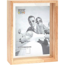 Deknudt S68SH1 15x20 glass frame w. wood edge nature