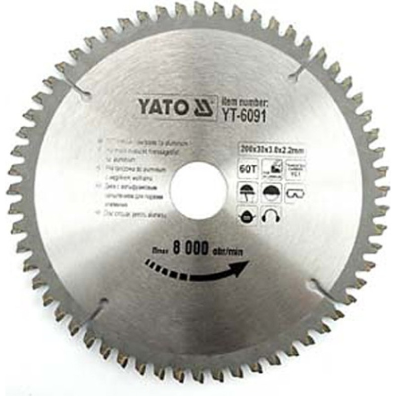 Yato ALUMINIUM DISPLACEMENT SAW 250x30mm 100-TEET 6095