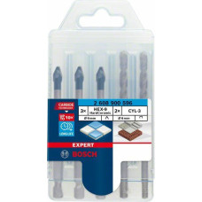 Bosch WIERTŁO HEX-9 HARD CERAMIC ZESTAW 5szt. MIX EXPERT