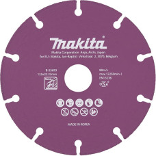 Makita TARCZA DIAMENTOWA 125x22,23mm SEGMENT/UNIWERSALNA STAL, INOX, PVC, BETON, ZAPRAW