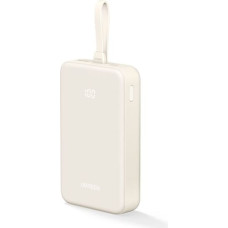 Ugreen 20000mAh Power Bank with Built-in Cable white