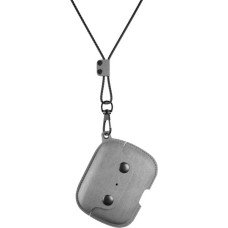 Woodcessories AirCase AirPod Pro Leather Necklace Case Stone Gray