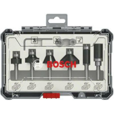 Bosch ZESTAW FREZÓW PROSTYCH 6szt. UCHWYT 1/4 TRIM & ENDING