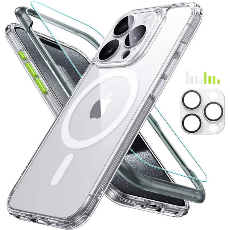 ESR Classic Hybrid Case for iPhone 15 Pro Max (transparent)