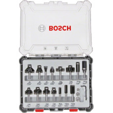 Bosch 2 607 017 471 vertikālo frēzmašīnu frēze Uzgaļu komplekts 15 pcs