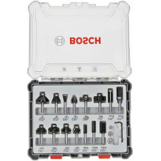 Bosch ZESTAW FREZÓW 15szt. UCHWYT 8mm