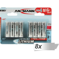 Ansmann 8x 4+4 Ansmann Extreme Lithium AA Mignon LR 6 Big Pack